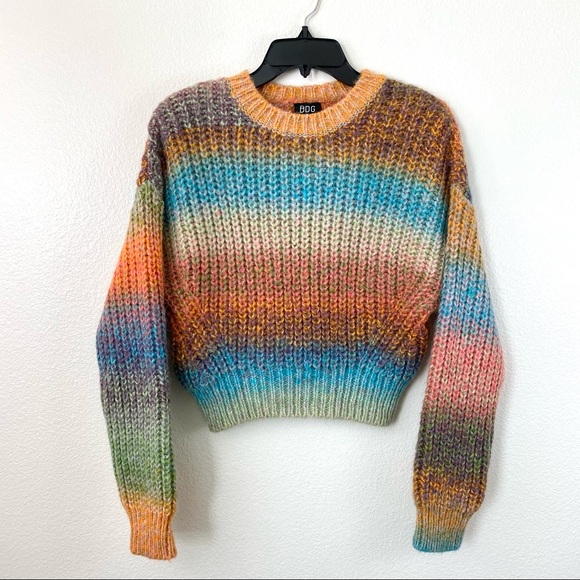 BDG | Sweaters | Bdg Urban Outfitters Ombre Stripe Cropped Sweater Xs |  Poshmark